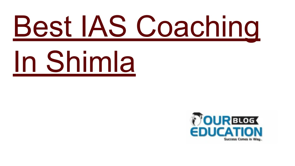 best ias coaching in shimla