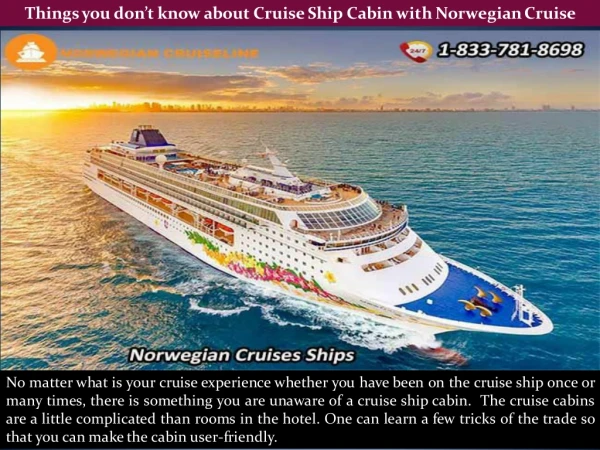 Things you don’t know about Cruise Ship Cabin with Norwegian Cruise