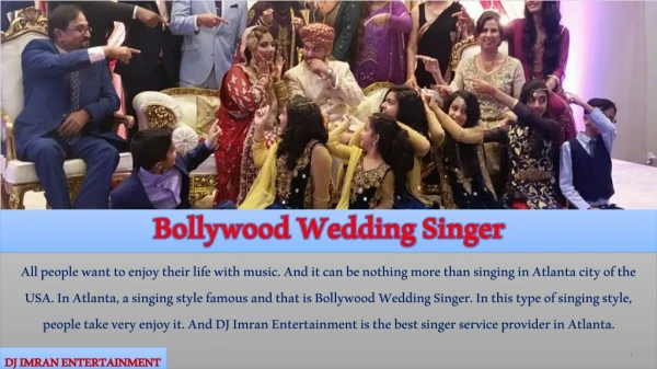 Bollywood Wedding Singer