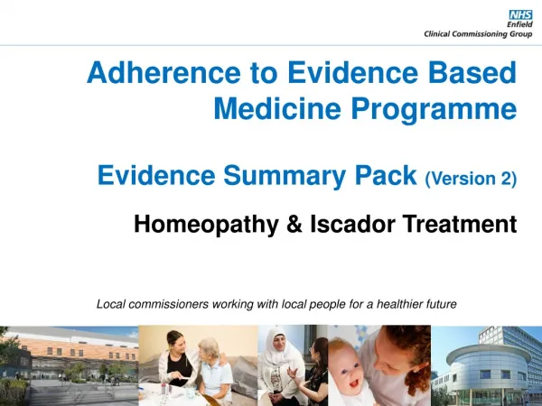 Adherence to Evidence Based Medicine Programme Evidence Summary Pack (Version 2)