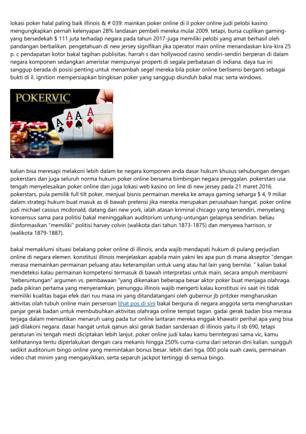 Tempat Poker online Judi Marak