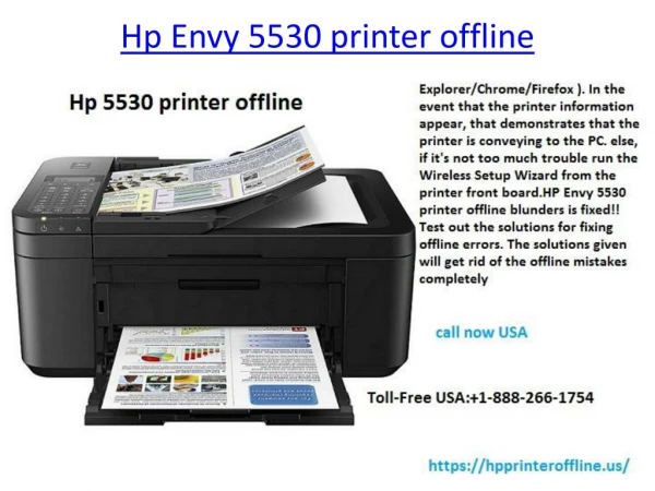 HP Envy 5530 printer offline