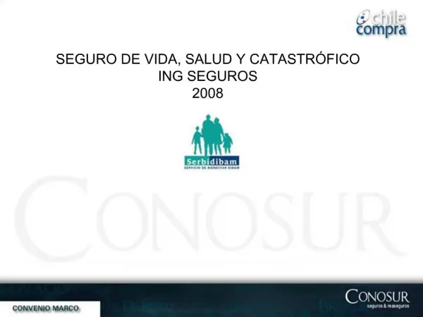 SEGURO DE VIDA, SALUD Y CATASTR FICO ING SEGUROS 2008