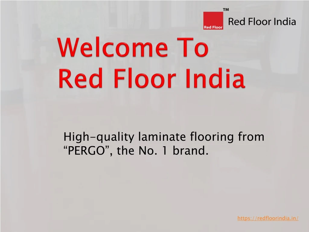 welcome to red floor india