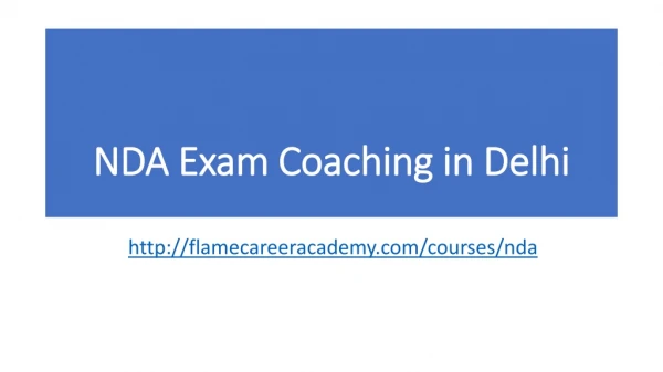 nda exam coaching in delhi