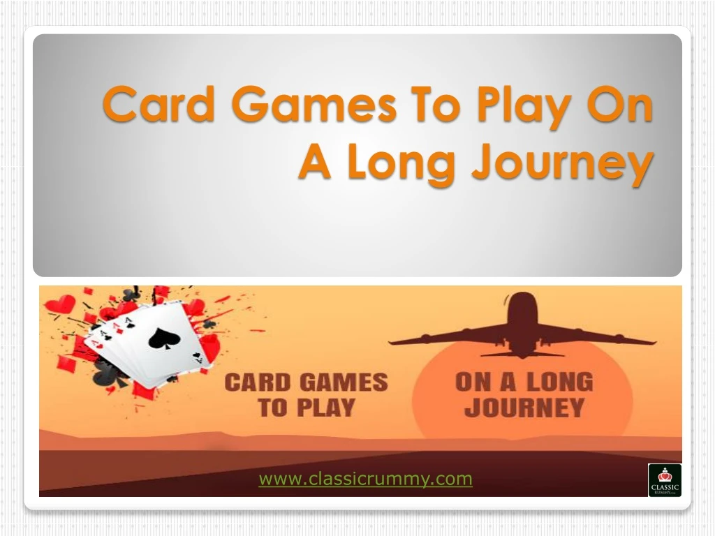 card games to play on a long journey