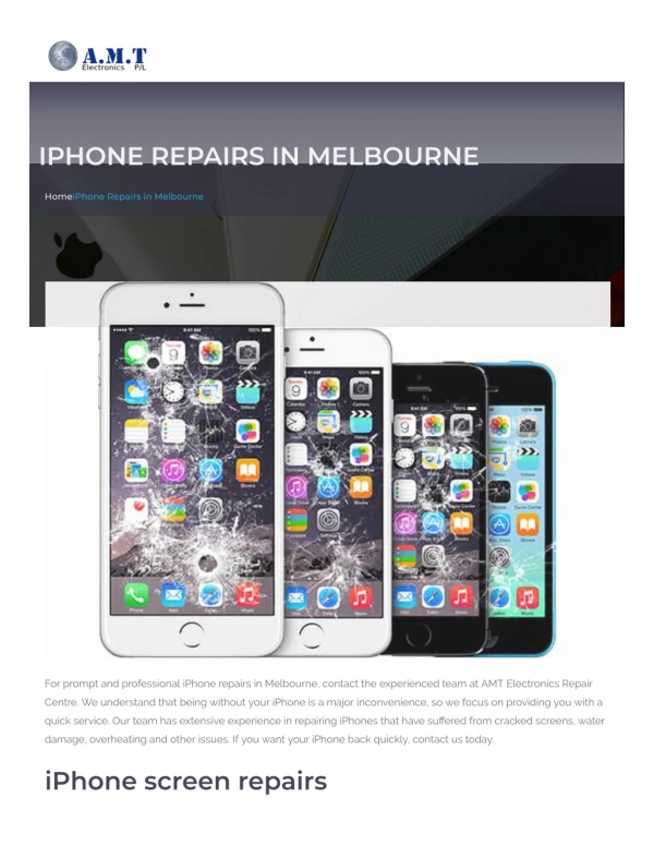 Iphone Repairs Melbourne Cbd