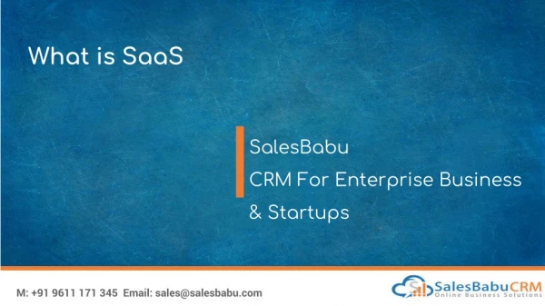what is saas