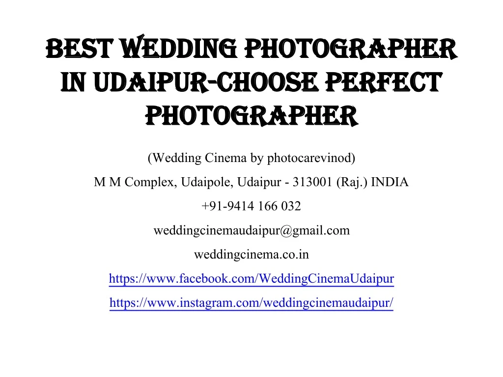 best wedding photographer in udaipur choose perfect photographer