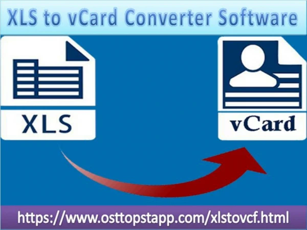 XLS to vCard Converter Software