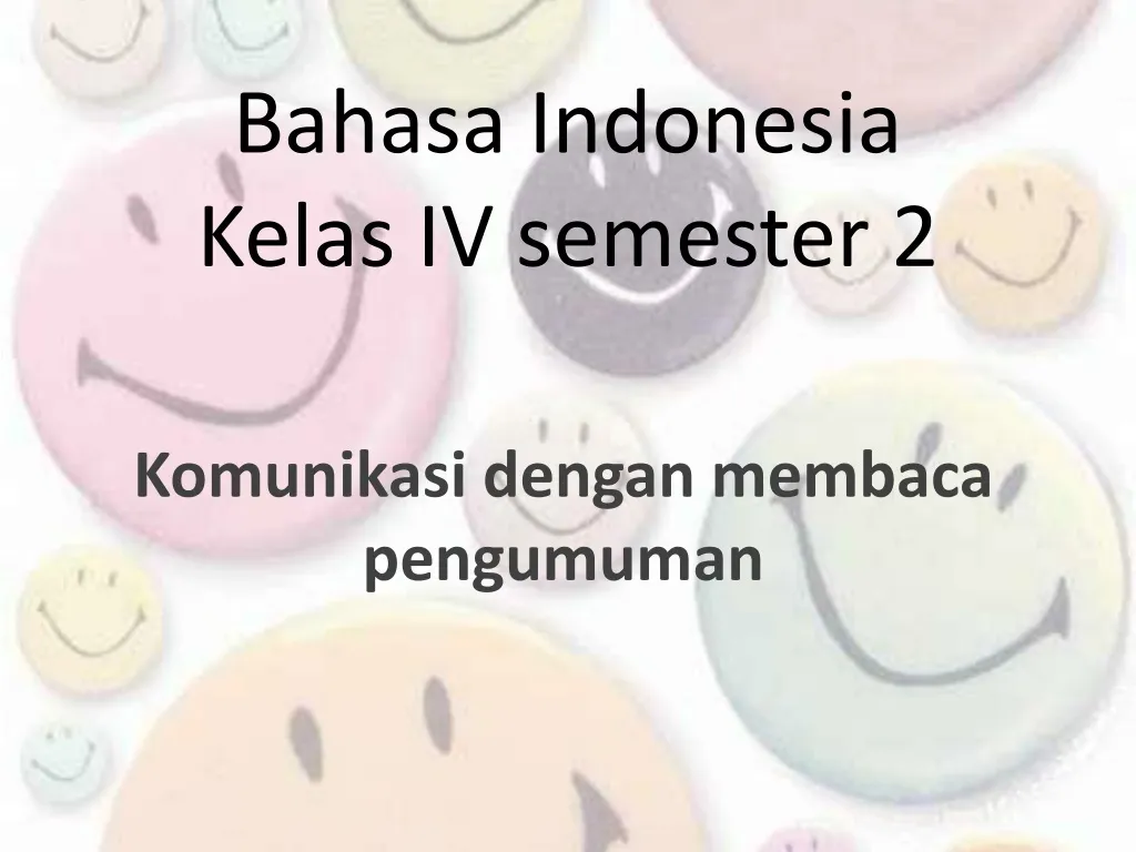 bahasa indonesia kelas iv semester 2