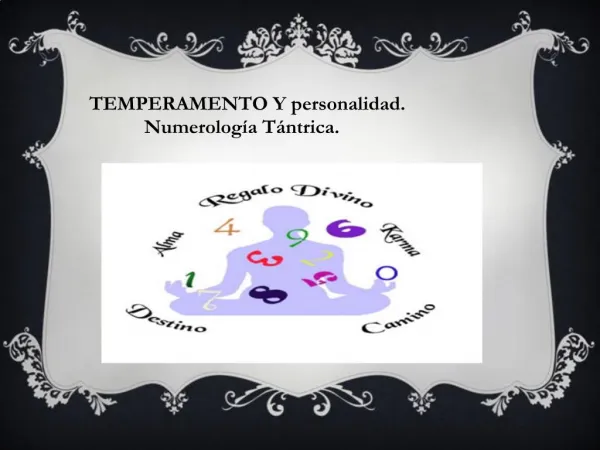 TEMPERAMENTO Y personalidad. Numerolog a T ntrica.