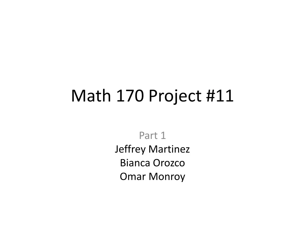 math 170 project 11