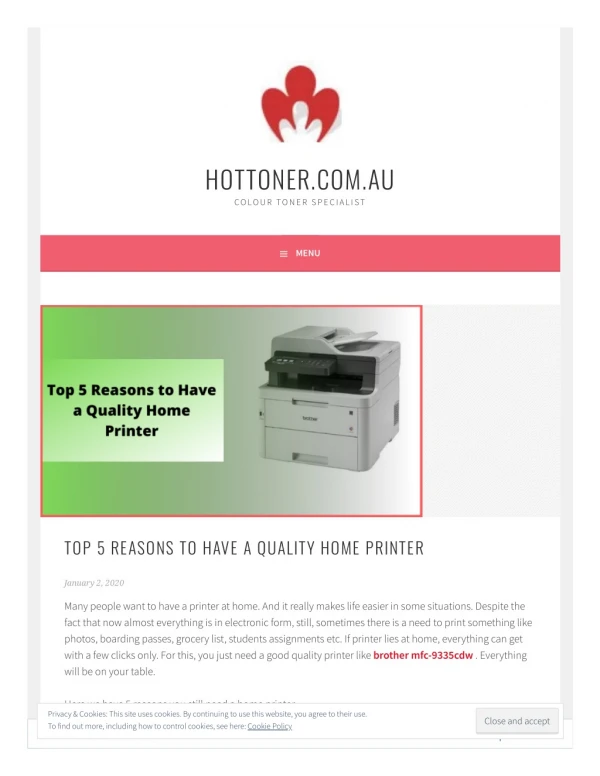 Top 5 Reasons to Have a Quality Home Printer