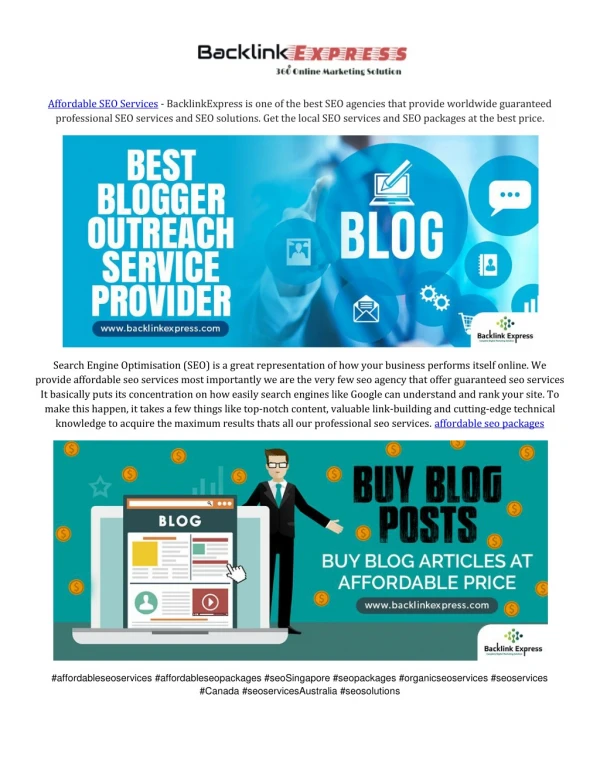 affordable seo services backlinkexpress