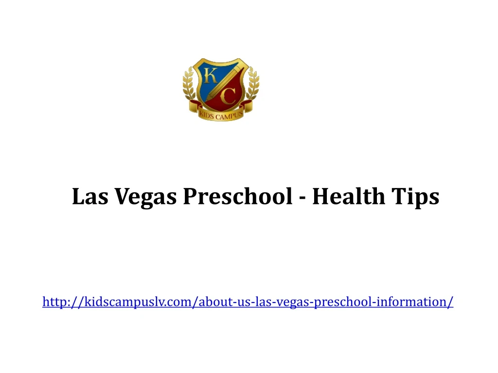 las vegas preschool health tips