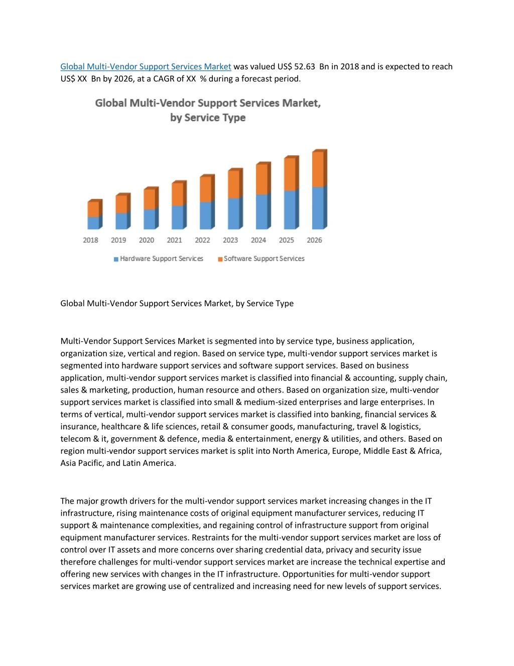 global multi vendor support services market