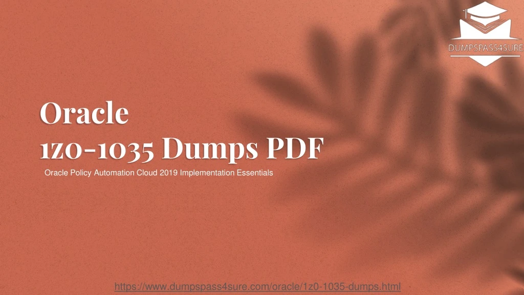 oracle 1z0 1035 dumps pdf