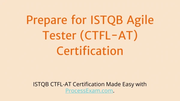 prepare for istqb agile tester ctfl