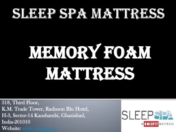 memory foam mattress