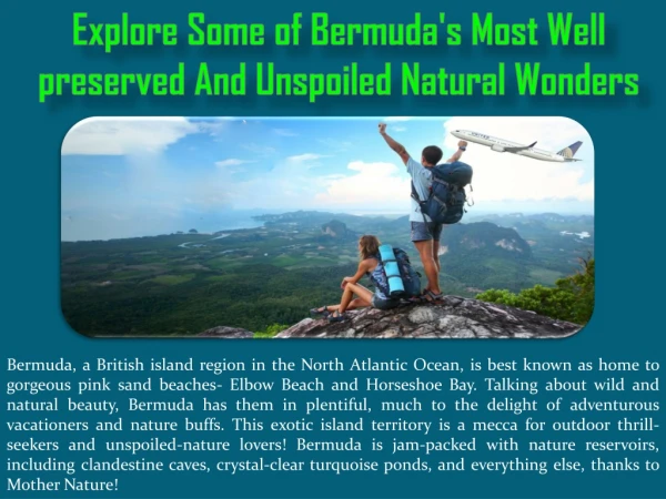 Explore Some of Bermuda's Most Well-preserved And Unspoiled Natural Wonders