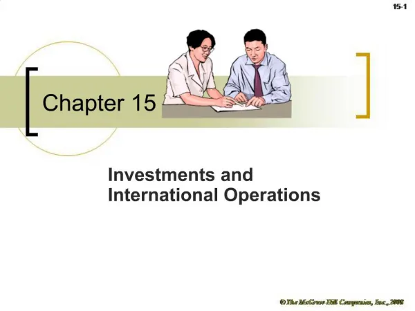 Investments and International Operations