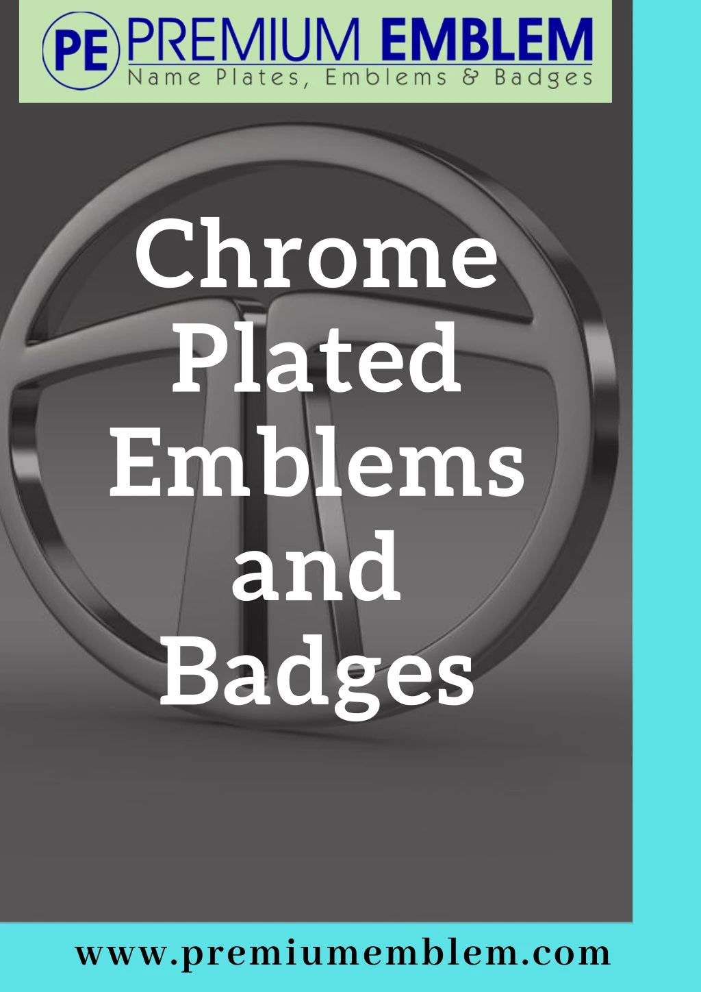 chrome plated emblems and badges