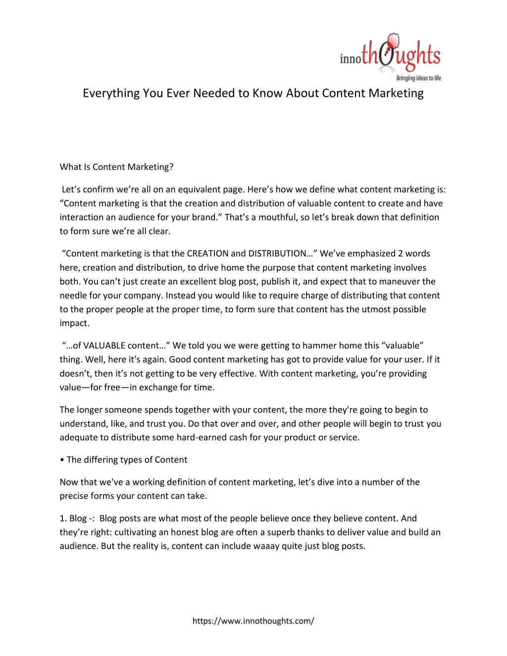everything you ever needed to know about content