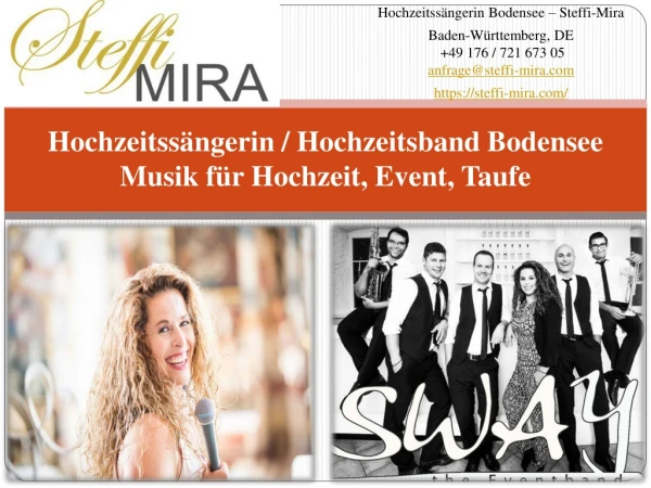 Hochzeitssängerin | Hochzeitsband Musik für Hochzeit | Event | Taufe