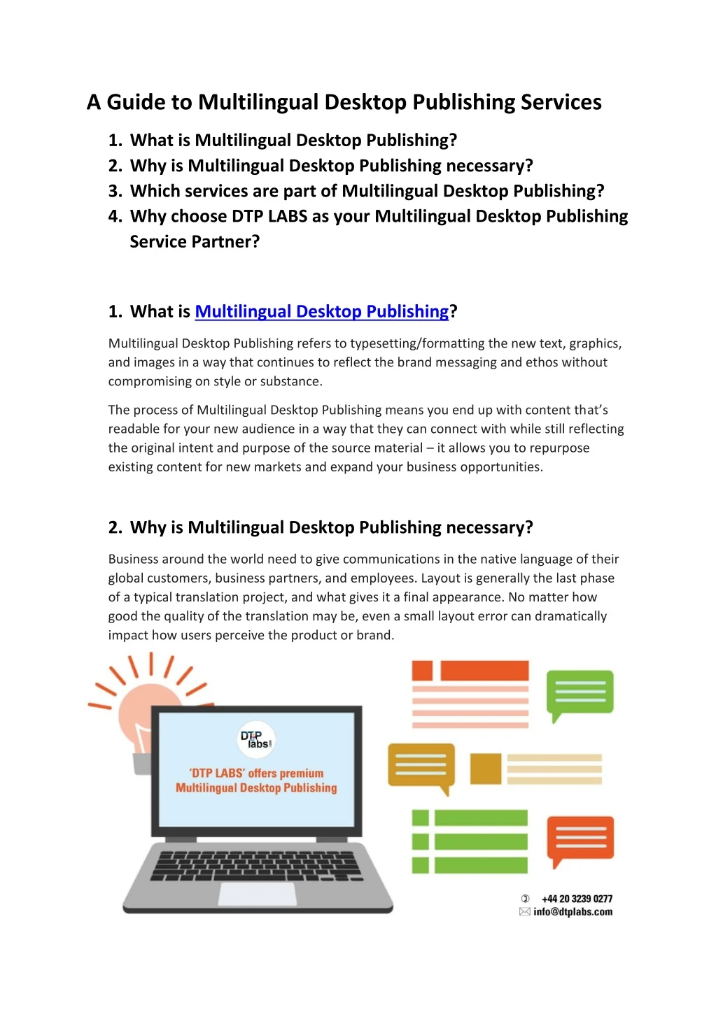 a guide to multilingual desktop publishing