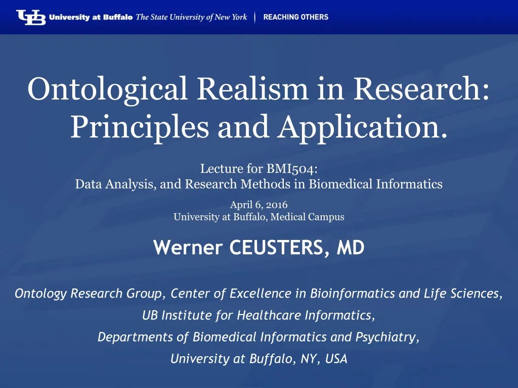 ontological realism in research principles