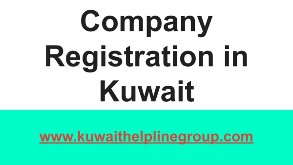 company registration in kuwait