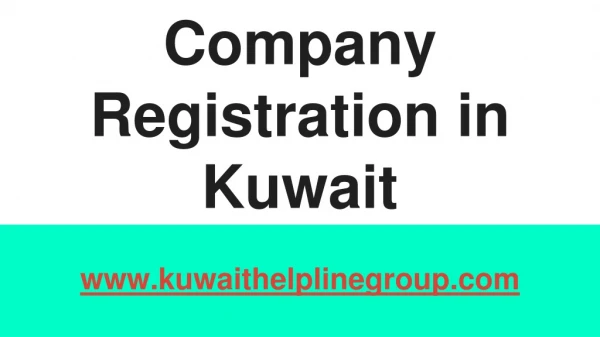 company registration in kuwait
