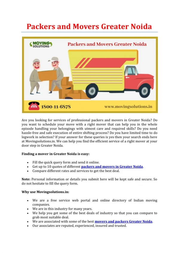 packers and movers greater noida