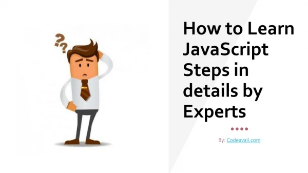how to learn javascript steps in details by experts
