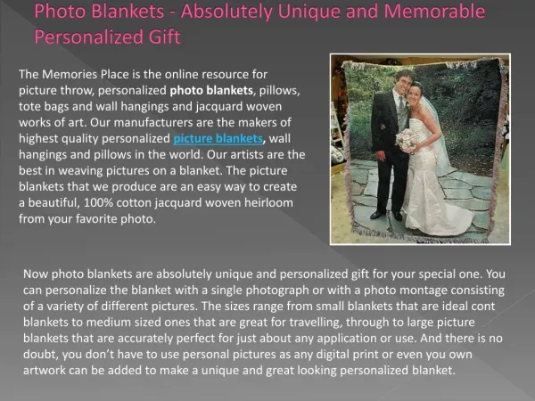 Photo Blankets – A Memorable Way to Cherish Your Photo Memor