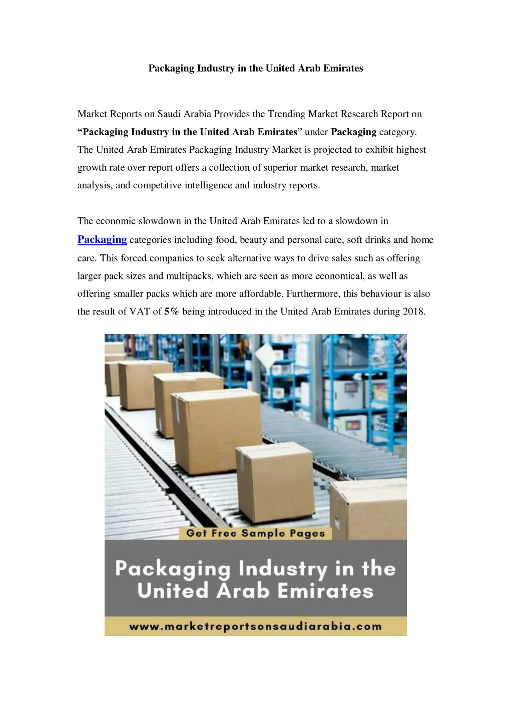 packaging industry in the united arab emirates