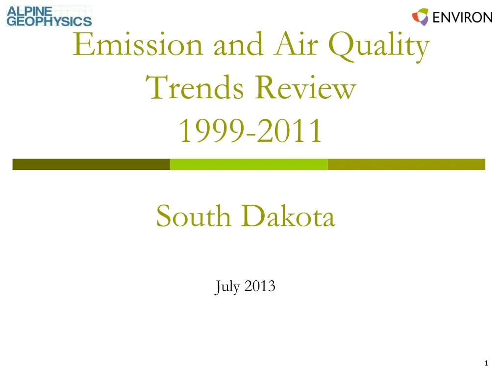 emission and air quality trends review 1999 2011