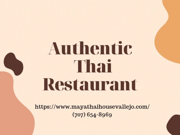 Authentic Thai Restaurant
