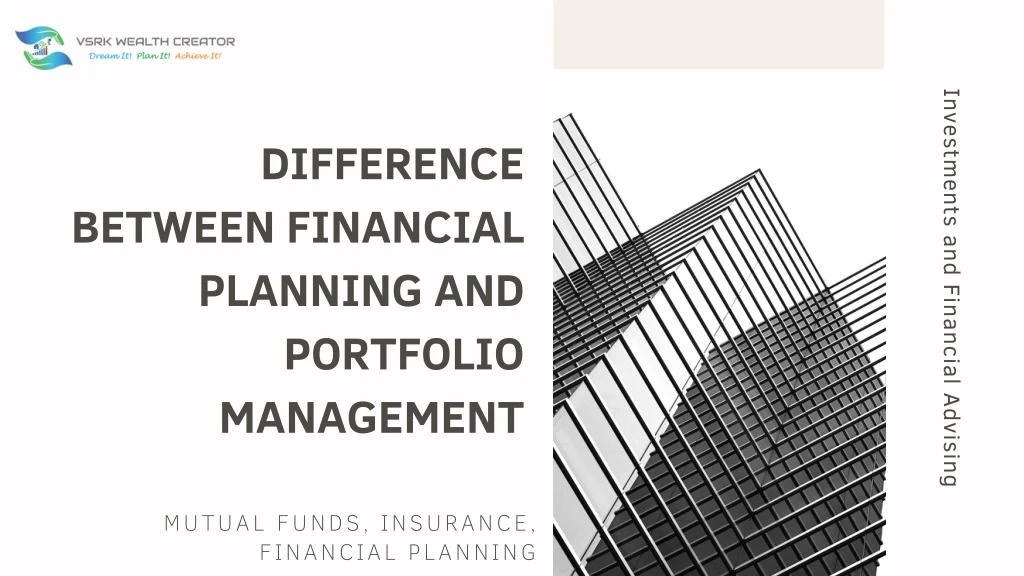 investments and financial advising