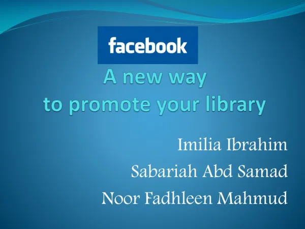 A new way to promote your library