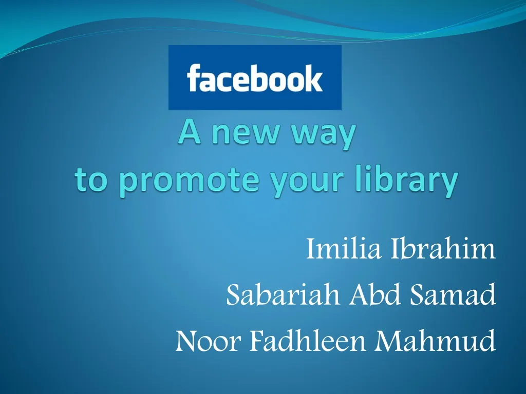 a new way to promote your library