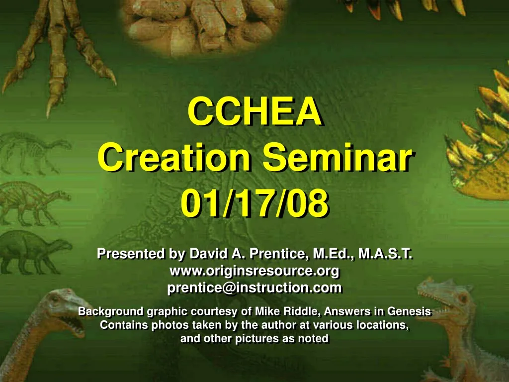cchea creation seminar 01 17 08