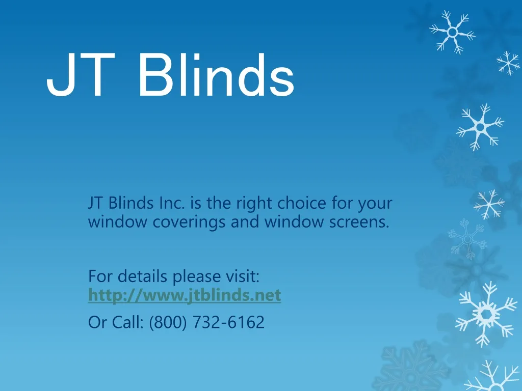 jt blinds