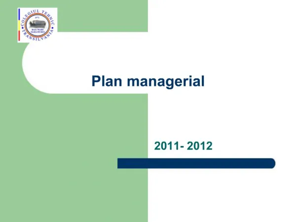 Plan managerial