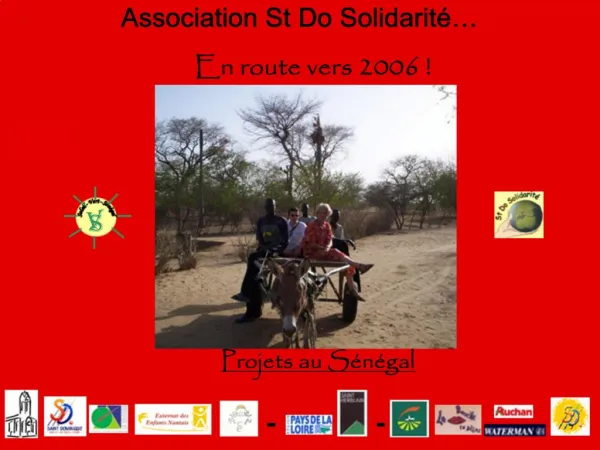 Association St Do Solidarit En route vers 2006