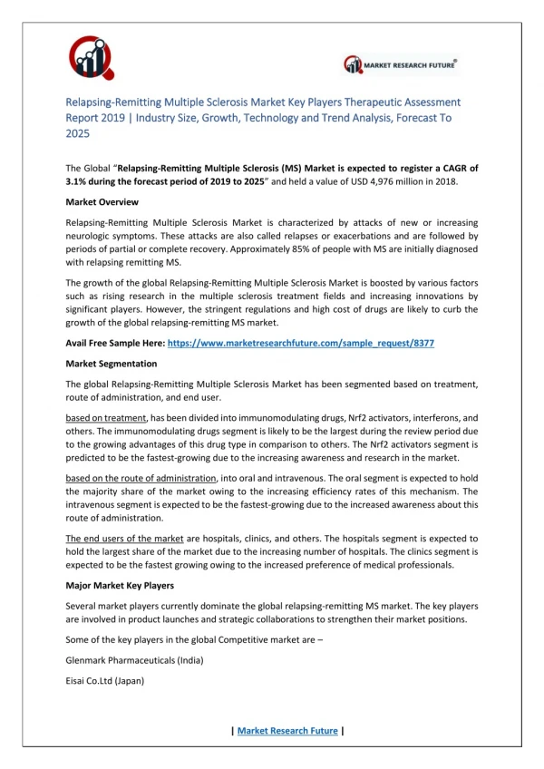 relapsing relapsing remitting multiple sclerosis