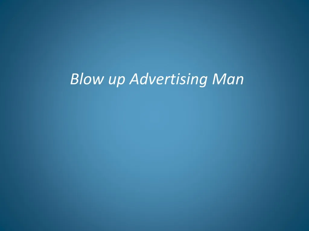 blow up advertising man