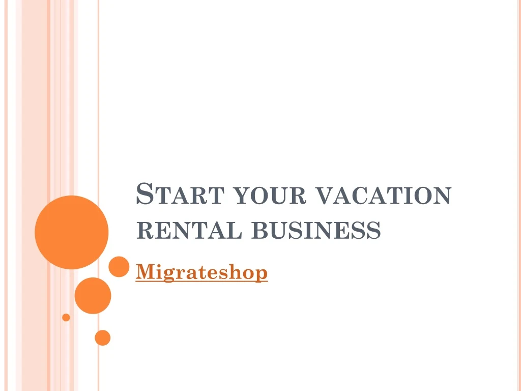 start your vacation rental business