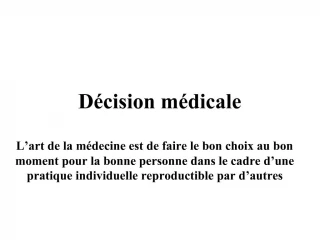 D cision m dicale - slide 1